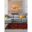 Tapis rouge foncé Lynnisha 2 pi 10 po x 4 pi 9 po