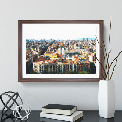 Rooftops of Barcelona - Picture Frame Painting
