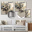 Dyran gris beige mélange géométrique II - impression sans cadre sur métal-1057001751