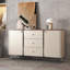 Buffet moderne en cuir avec rangement-107234800