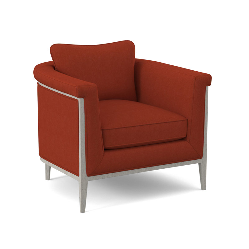 Chalice Upholstered Barrel Chair, Margaret Tangelo, Bisque