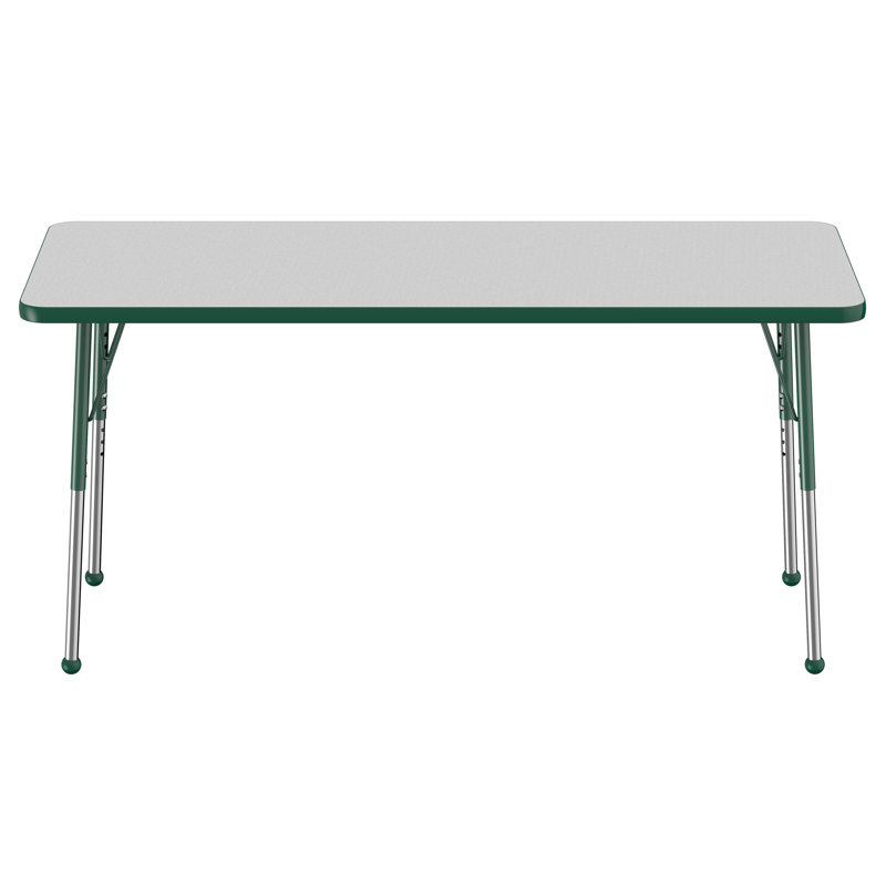 Table rectangulaire 24 "x 60", Gris, Vert
