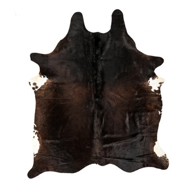 Myrtletown Novelty 2 cm x 1.75 cm Animal Print Cowhide Flatweave Area Rug