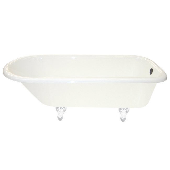 Baignoire de trempage à pattes 66" x 30", Nickel satiné