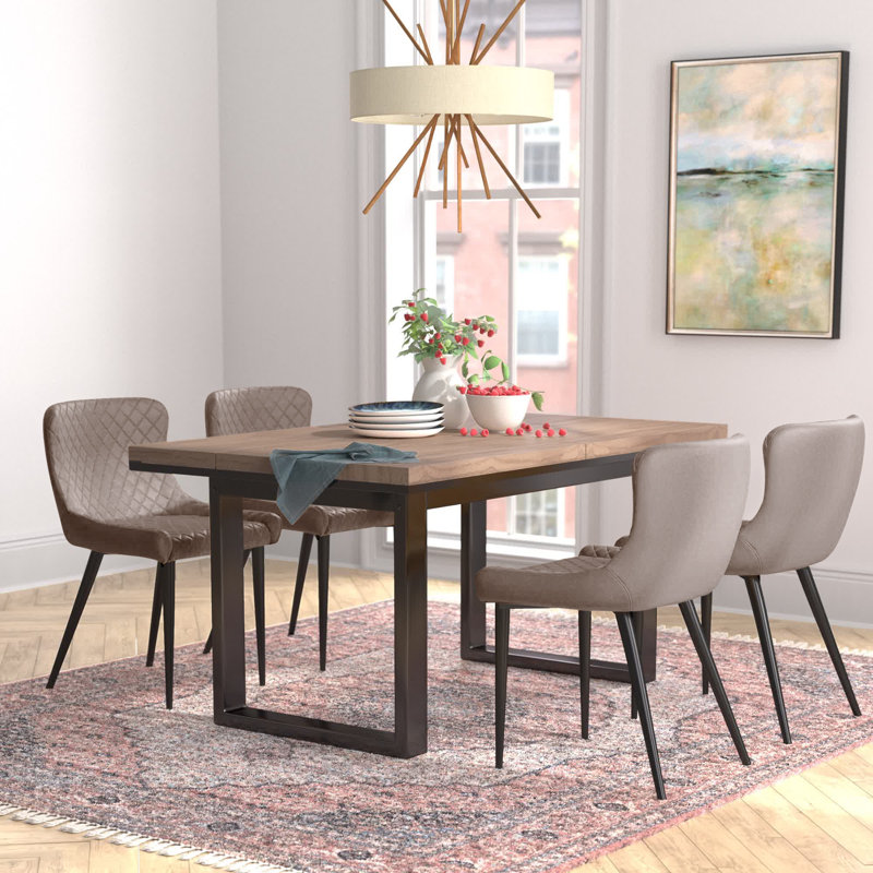 Faysal 4 - Person Extendable Dining Set, Grey