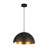 Industrial 1 - Light Gold Leaf Inner Hammered Metal Dome Pendant