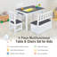 Ensemble de table et de jeu rectangulaire pour enfants 4 pièces Deundrea-294822487