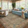 Machine Washable Area Rugs Traditional Living Room Rug With Non-Slip Backing