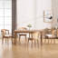 Chaise rustique avec dossier en osier et siège large pour salle à manger et salon-185040137-185040244