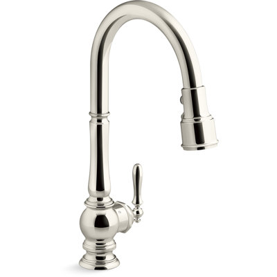 ArtifactsÂ® Touchless and Voice-Activated Pull Down Kitchen Sink Faucet with Three-Function Sprayhead -  Kohler, K-29709-WB-SN