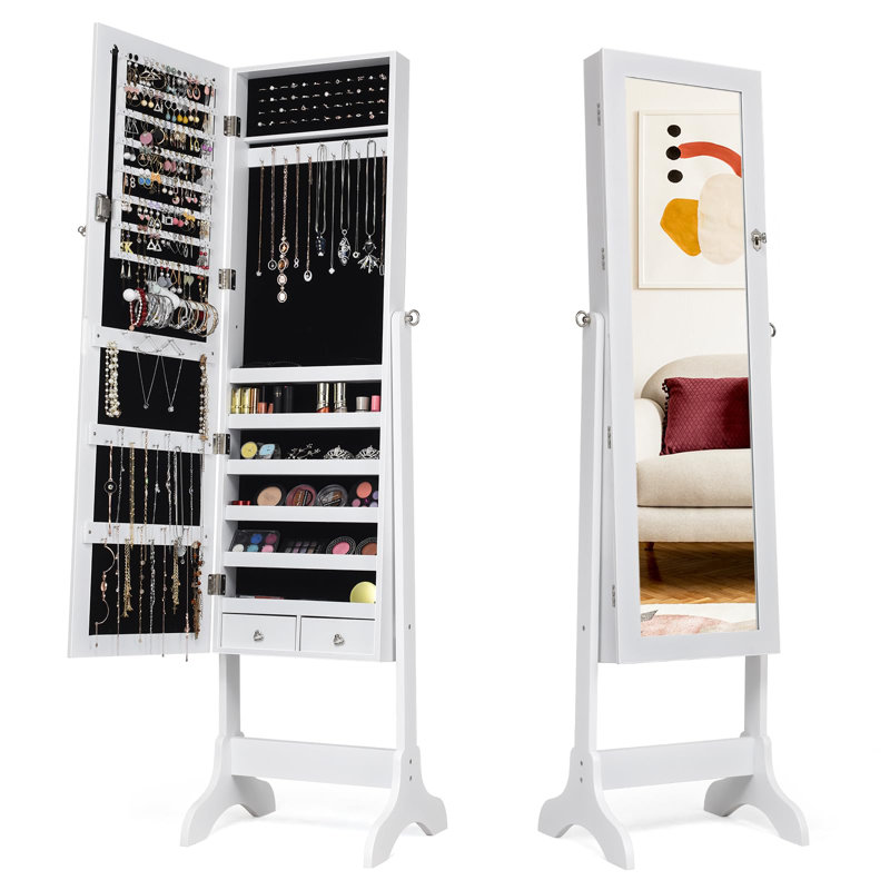 Toupin Jewelry Armoire, White