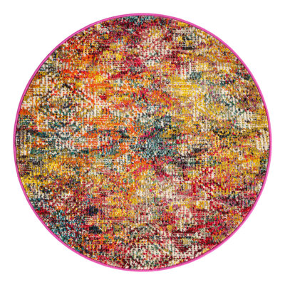 Washable Abstract Indoor Rug