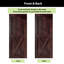 Porte en bois de pin massif X Design non assemblé avec quincaillerie d'installation en nickel brossé-72603594-72603609