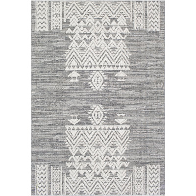 Baconton Power Loom Gray/White Rug