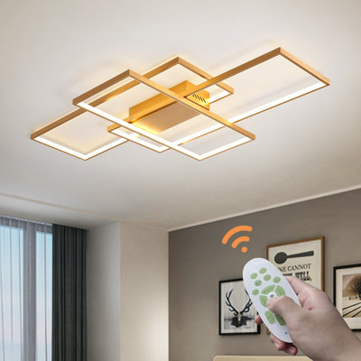 3-Light 90cm LED Dimmable Flush Mount