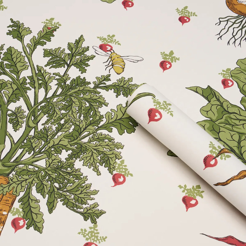 Green Grocer Wallpaper, Green