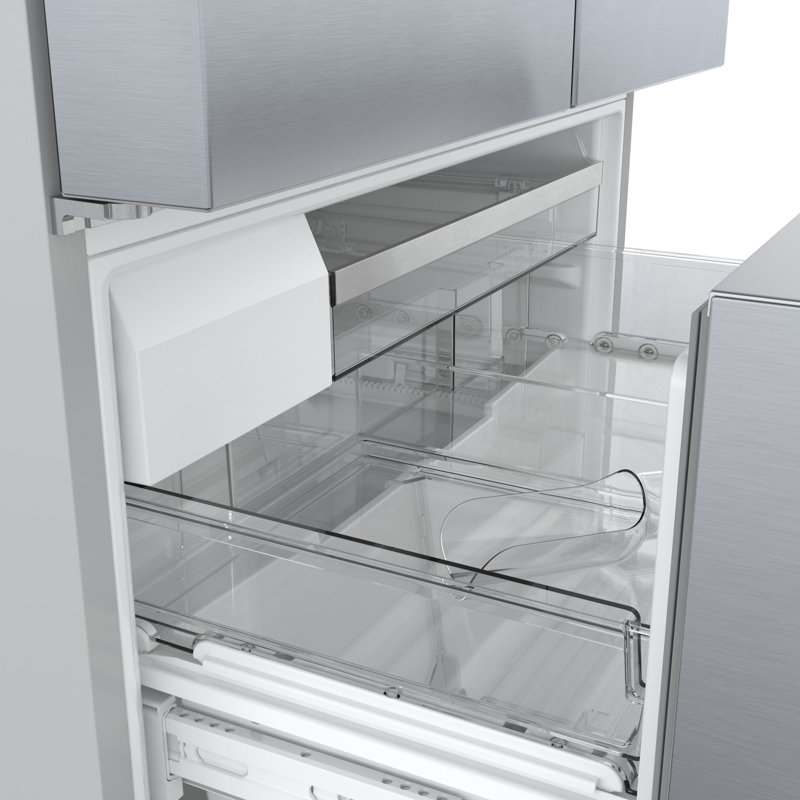 800 Series Bosch 36" Counter Depth 20.8 cu. ft. Smart ENERGY STAR French Door Refrigerator with Flex Bar, Stainless Steel