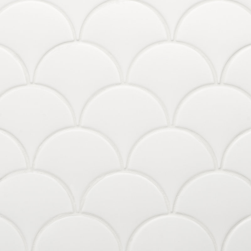 Carrelage mural en céramique 2 po x 5 po Riptide (4,06 pieds carrés / caisse), Blanc mat