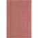 Everyday Solid Machine Woven / Power Loomed Performance Rust Red Rug