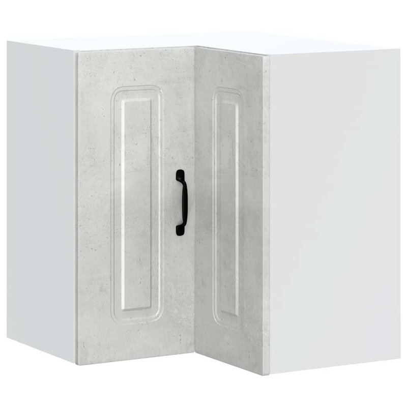 Kitchen Wall Corner Cabinet Kalmar Engineered Wood, Concrete Grey