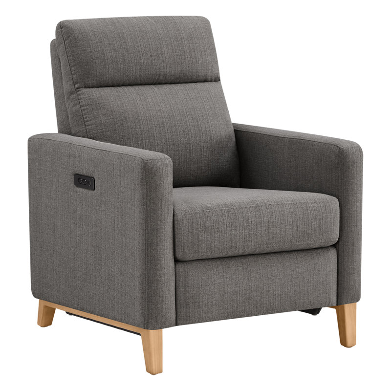 Recliner, Gray Linen