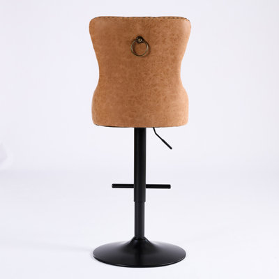 Amboy Swivel Upholstered Adjustable Height Counter Stool (Set Of 2)