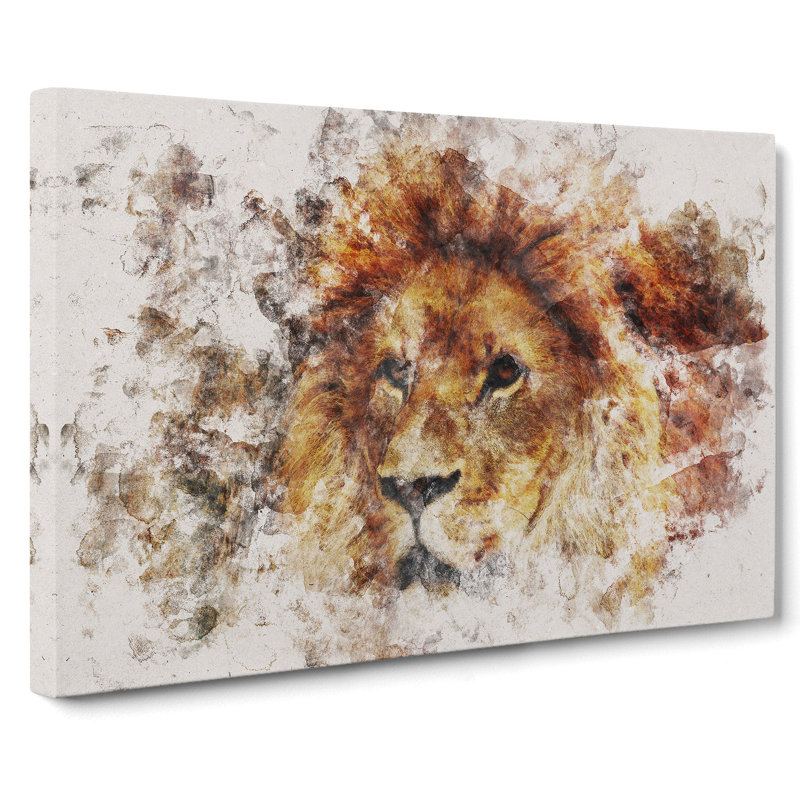 Lion Vol.6 - Wrapped Canvas Print, 40cm H x 60cm W x 3cm D