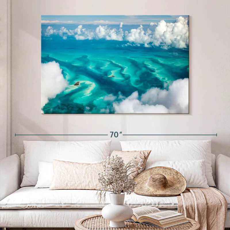 Gillard, Bahamas, nuages, H 34 po x l 51 po