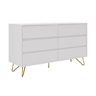 Hamlett 120 cm W Chest of 6 Drawers