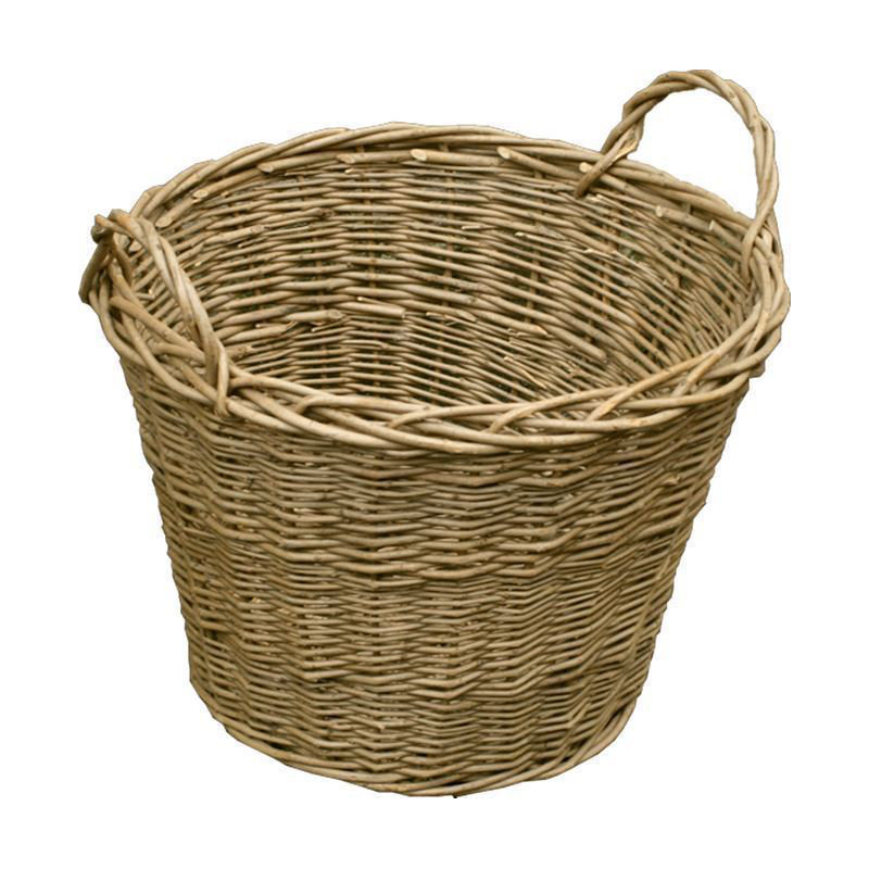 Maureen Willow Log Carrier, 38cm H x 50cm W x 50cm D