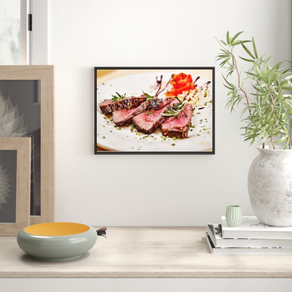 Gerahmtes Wandbild saftiges Carpaccio