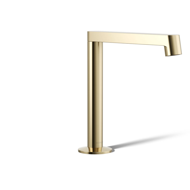 Components Bathroom Sink Spout with Row Design, Gold