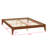 Solid Dry Bamboo Wood Platform Bed Frame, With Wood Slat Support-1921776472