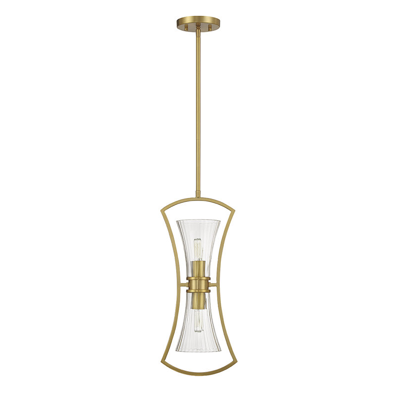 Bennington 2-Light Hubbs in Warm Brass