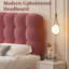 Tête de lit tapissier Aadi, lit plateforme avec support en lattes de bois robuste, conception à deux formes de lit-803692864-803692871