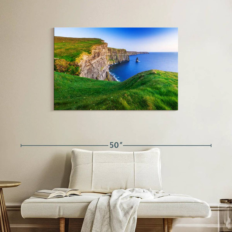 Tergel, falaises de Moher, verdure, H 26 po x l 39 po
