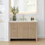 Lala 48" Single Bathroom Vanity with Grain White Engineered Stone Countertop without Mirror-669161385