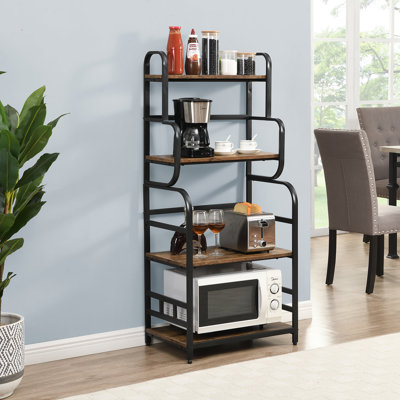 Étagère de boulanger de cuisine avec micro-ondes compatible