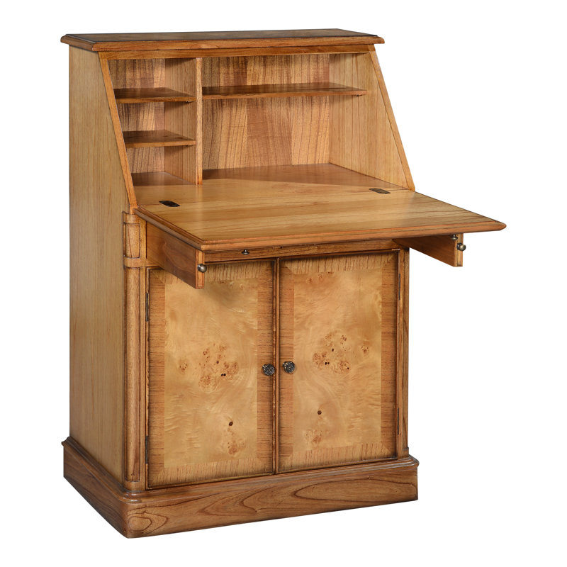 Lockett Solid Wood Secretary Desk