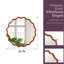 Miroir décoratif brun-jaunâtre 30 pouces