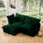 Stefan Modern 2-Seater Corduroy Sectional Sofa with Ottoman-738193009