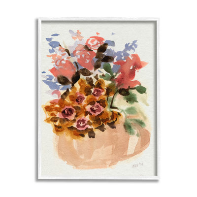 Abstrait bouquet de fleurs formes, estampe numérique par Ania Zwara