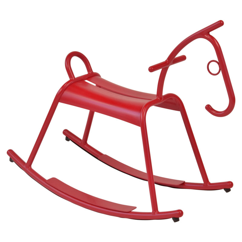 Cheval à bascule Adada, Rouge coquelicot