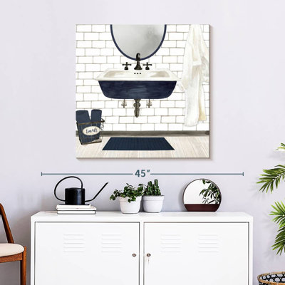 Lavabo bleu marine Kerrick Farmhouse Bath II