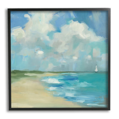 Paysage de plage nuageuse par Liz Jardine