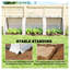 Mini-serre portative Outsunny 3 m x 0,9 m x 0,75 m avec portes enroulables à fermeture éclair, tunnel de jardin à structure en acier blanc pour plantes