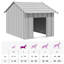 Gonen Galvanised Steel Dog House-1521198482-1521198477