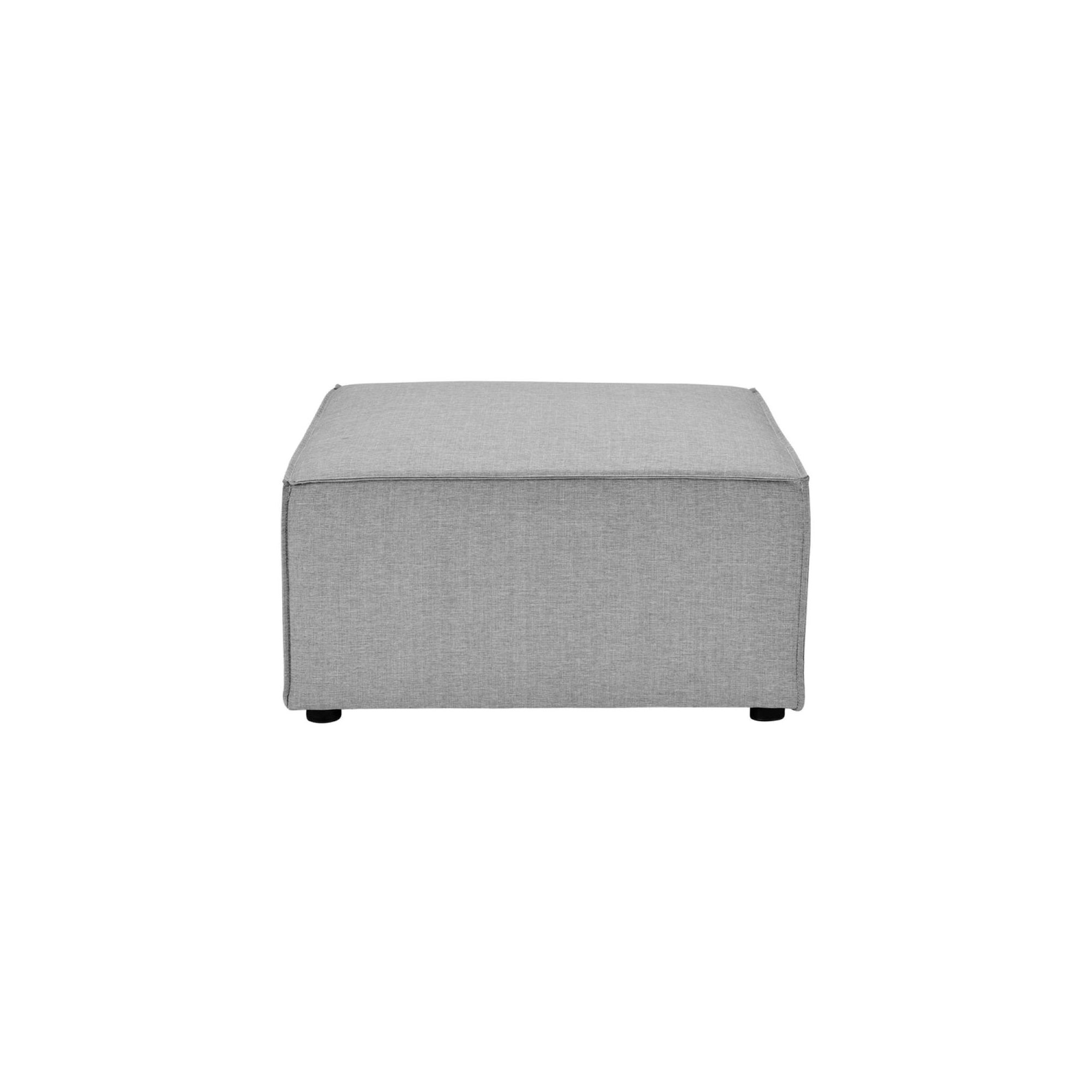 Saybrook Outdoor Patio Upholstered Sectional Sofa Ottoman, Gray