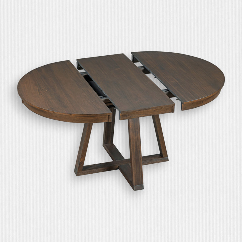 Abbra Round 58'' L Dining Set, Walnut
