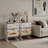 Robot LED Nightstand with 360° Rotating Drawer - Modern End Table